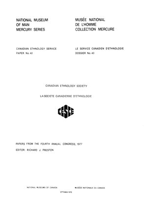 cover image of Canadian Ethnology Society